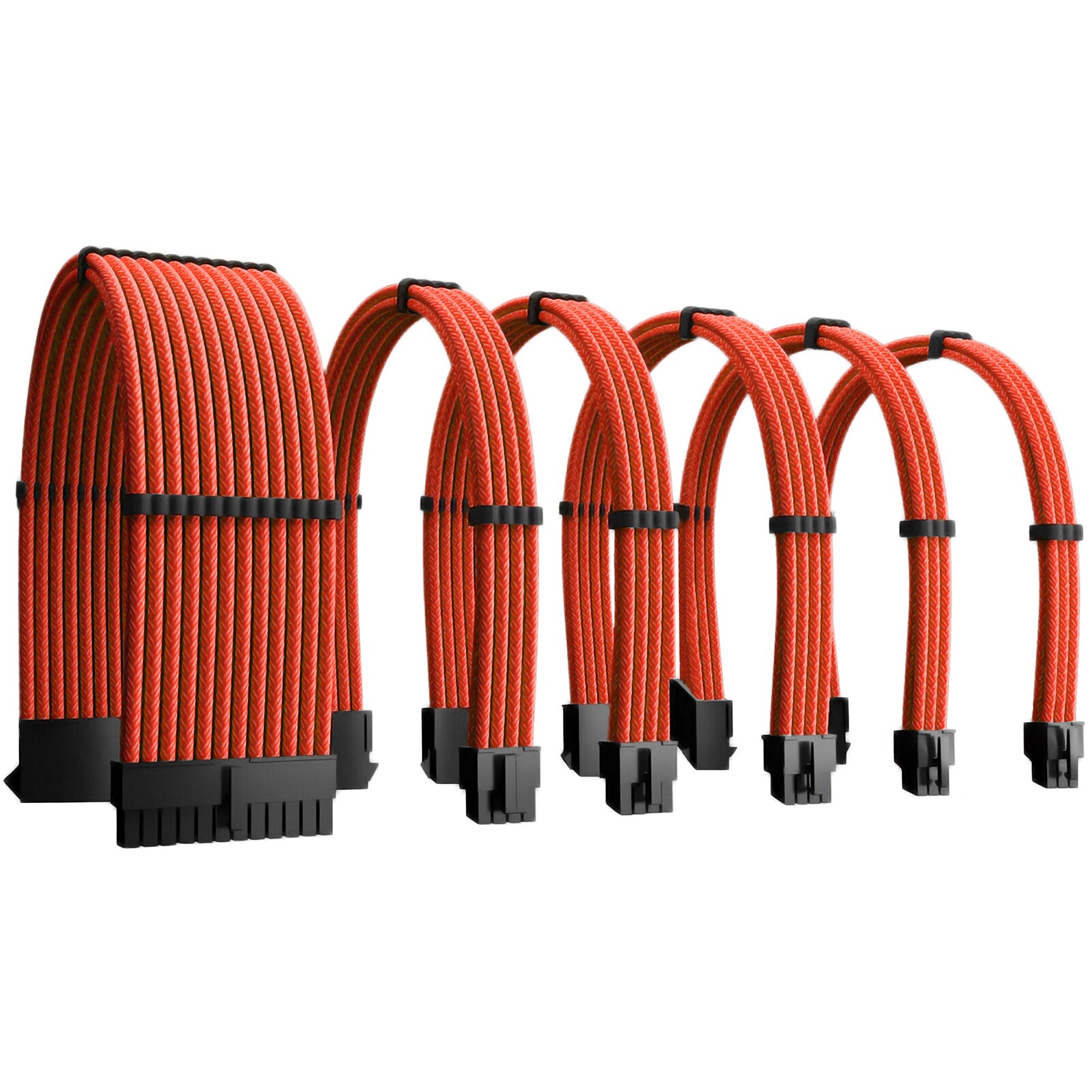 Red PSU PC Cable Extensions Power Supply Cable Extensions PC Cables