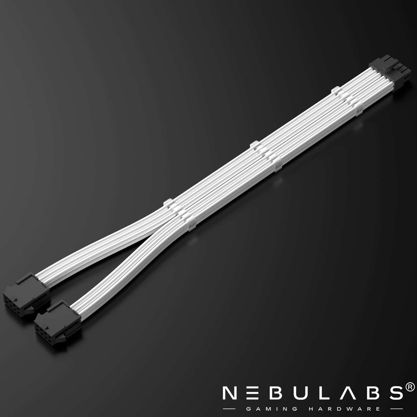 White - 12-Pin PSU PC Cable Extensions Power Supply Cable Extension Kit PSU PC Cables GPU Cable Kit