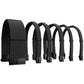 Black - PSU PC Cable Extensions Power Supply Cable Extension Kit PSU PC Cables GPU Cable Kit