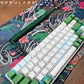 Dark Green - Custom Coiled Aviator GX16 USB-C Mechanical Gaming USB Keyboard Cable 4ft