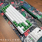 Dark Green - Custom Coiled Aviator GX16 USB-C Mechanical Gaming USB Keyboard Cable 4ft