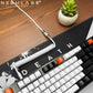 White - Custom Coiled Aviator GX16 USB-C Mechanical Gaming USB Keyboard Cable 4ft